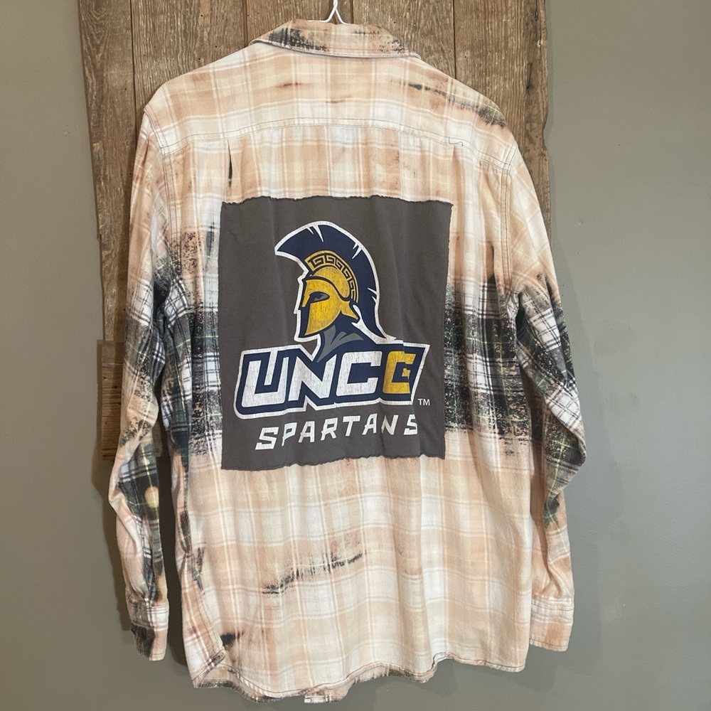 UNCC Spartans Plaid Shirt
